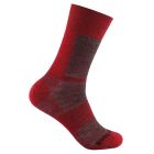 Merino-Coolmesh Crew grey/fire red