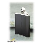 Hip flask, square leather 180 ml