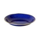 Enamel plate deep, 20cm, blue