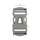 Replacement buckle 25mm dual adjust grey