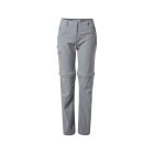 Damen Nosilife Pro Abzippbare Hose, cloud grey, short size