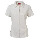 Womens Nosilife Adventure Short Sleeved Shirt, Sea Salt