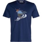 Herren Merino Tech Lite II Kurzarm Shirt, Ski midnight