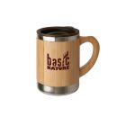 Edelstahlbecher Bambus 0,3 L