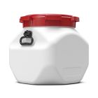 Weithalstonne eckig weiß, 40L