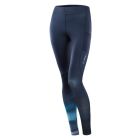 Damen Long Tights Lumina dimple elastic, blue